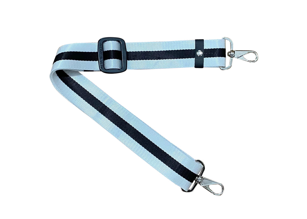 STRAP - WHITE + BLACK STRIPE
